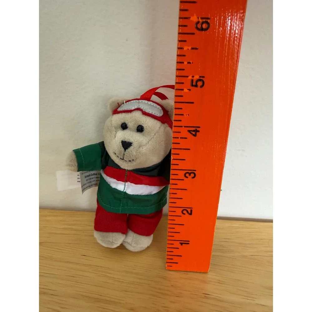 Starbucks Holiday Bearista 2019 Christmas Ski Ornament Mini Bear Limited Edition